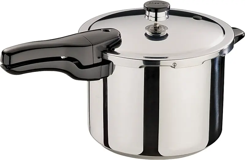 Pressure Cooker With Rack/Recipe Book, Stainless Steel, 6-Qt.