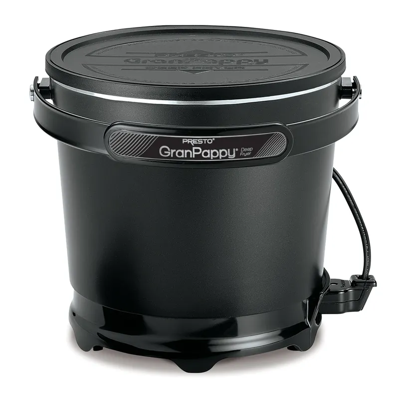 Granpappy 4.5 Qt. Electric Deep Fryer With Nonstick Surface And Snap-on Lid