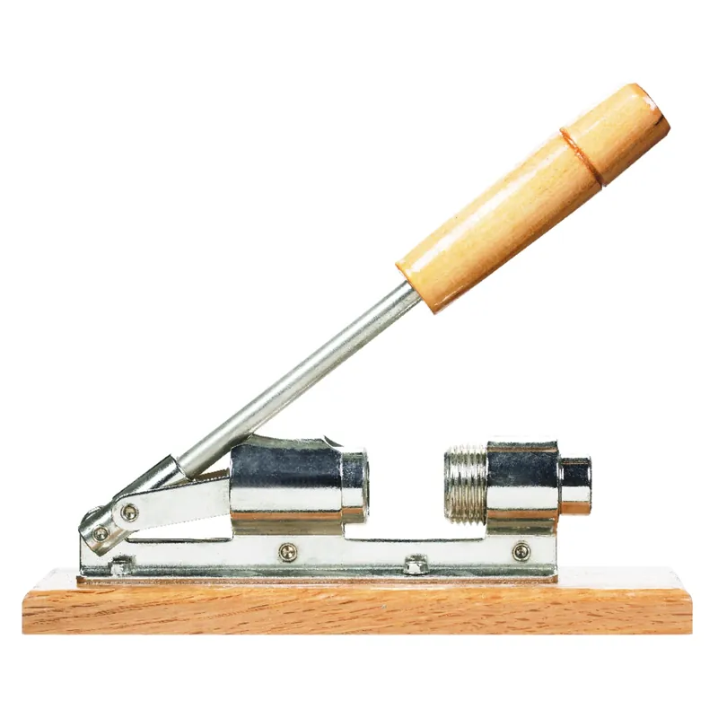 Pecan Nut Cracker, Nickel-Plated Steel/Wood Base