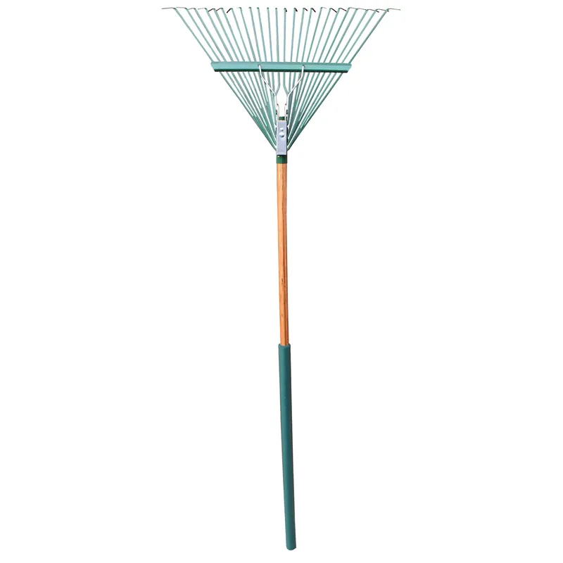 Ultra 65 In. Steel Springback Rake With 24 Tines And Wood Handle