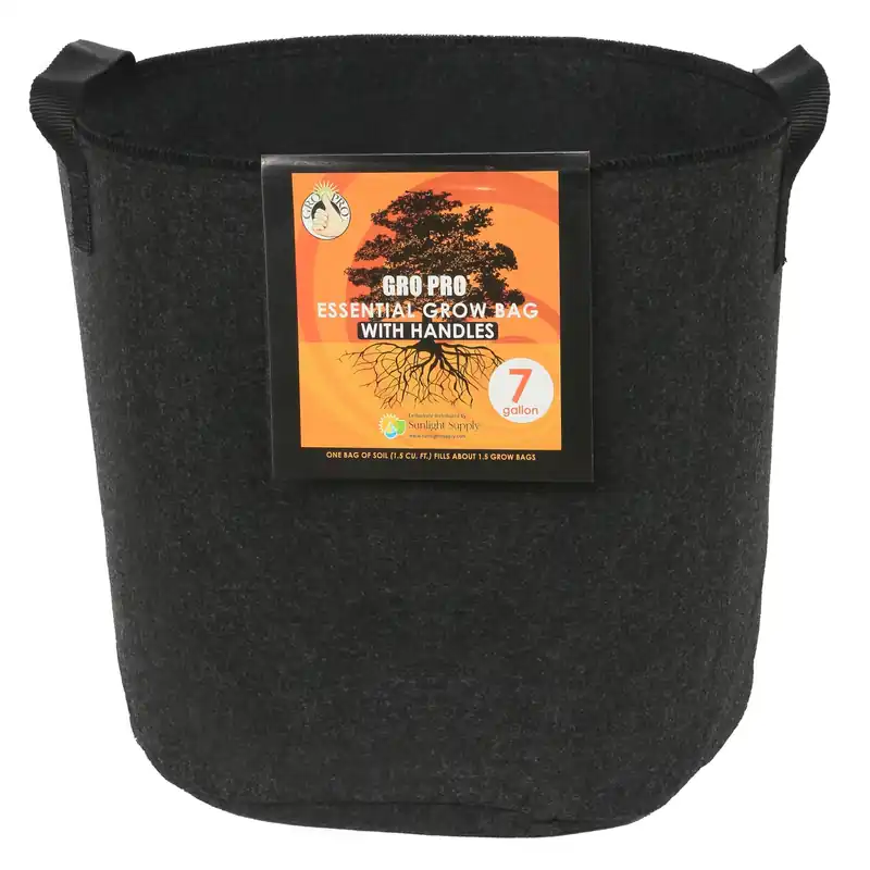 23 In. H Essential Round Fabric Grow Bag Planter - 7 Gallon Capacity