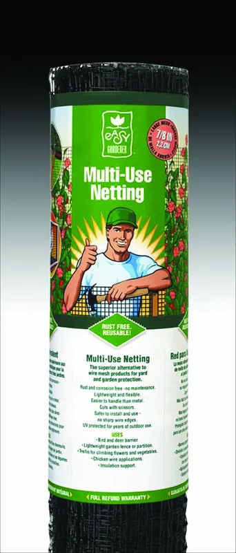 3‘ X 50‘ Black Multi-purpose Utility Netting For Lawn And Garden