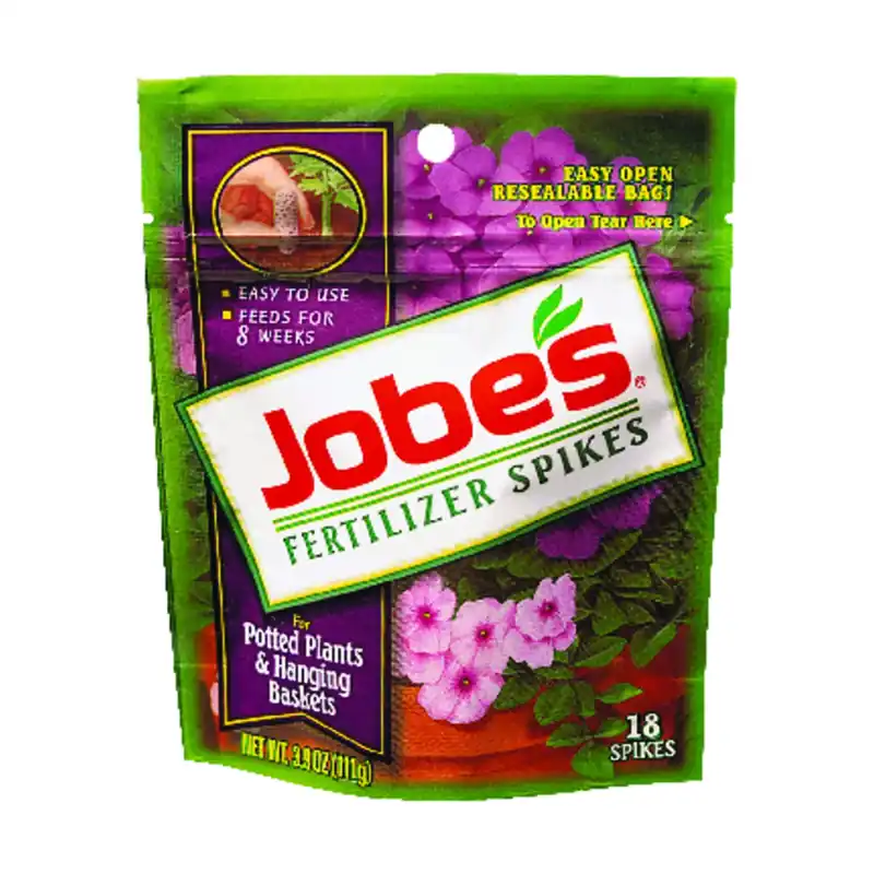 Jobe‘s Potted Plants & Hanging Baskets 8-9-12 Plant Fertilizer 18 Pk
