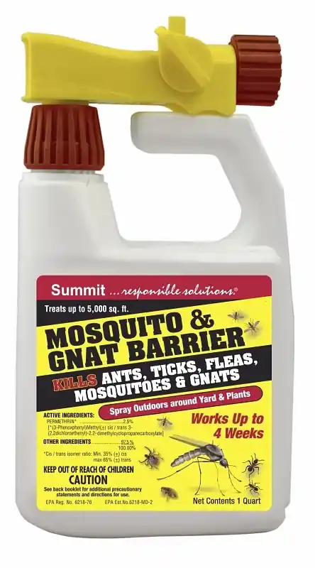 Mosquito & Gnat Barrier, Hose-End Sprayer, Qt.