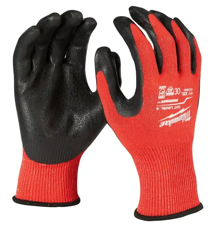 Unisex Xl Nitrile Coated Cut Level 3 Work Gloves - Durable & Touchscreen Compatible