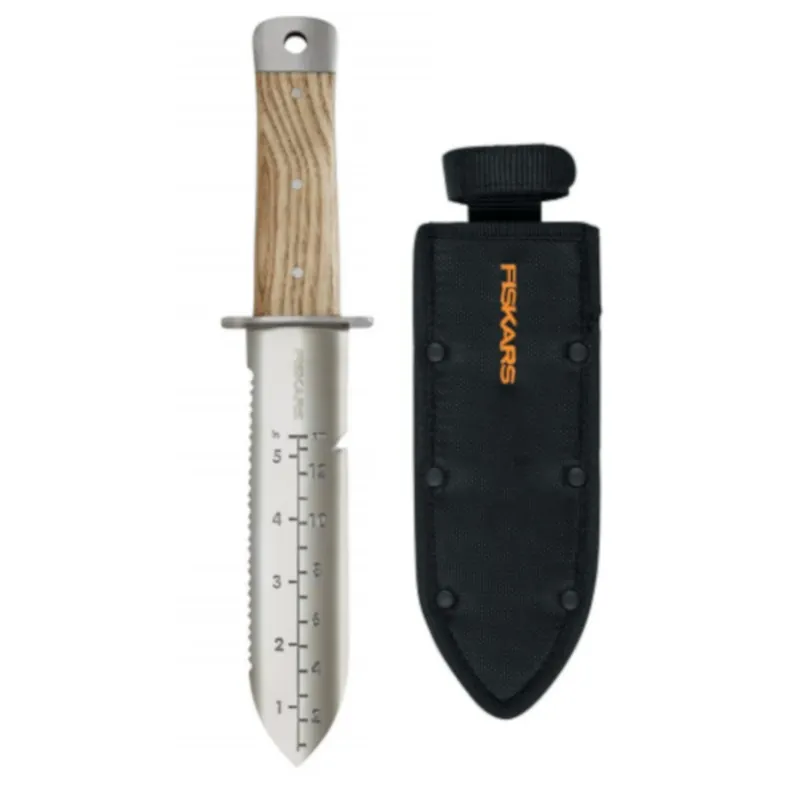 12 In. Stainless Steel Hori Hori Garden Knife With Wooden Handle