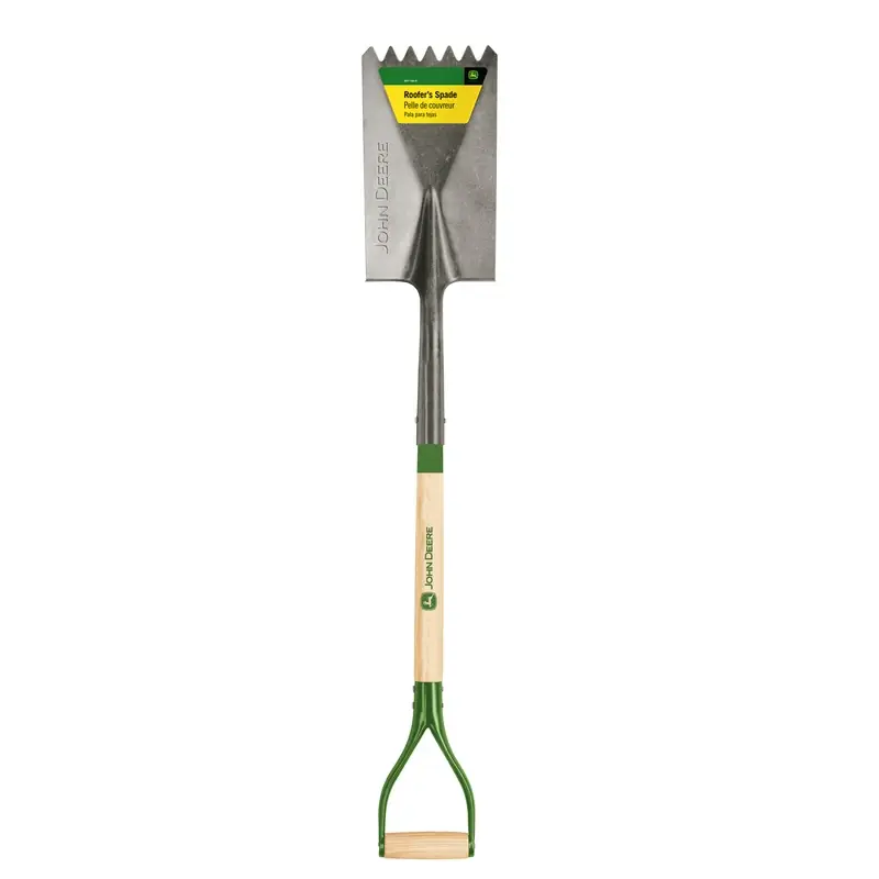 42 In. Steel Roof Spade With Wood Handle And D-handle Design