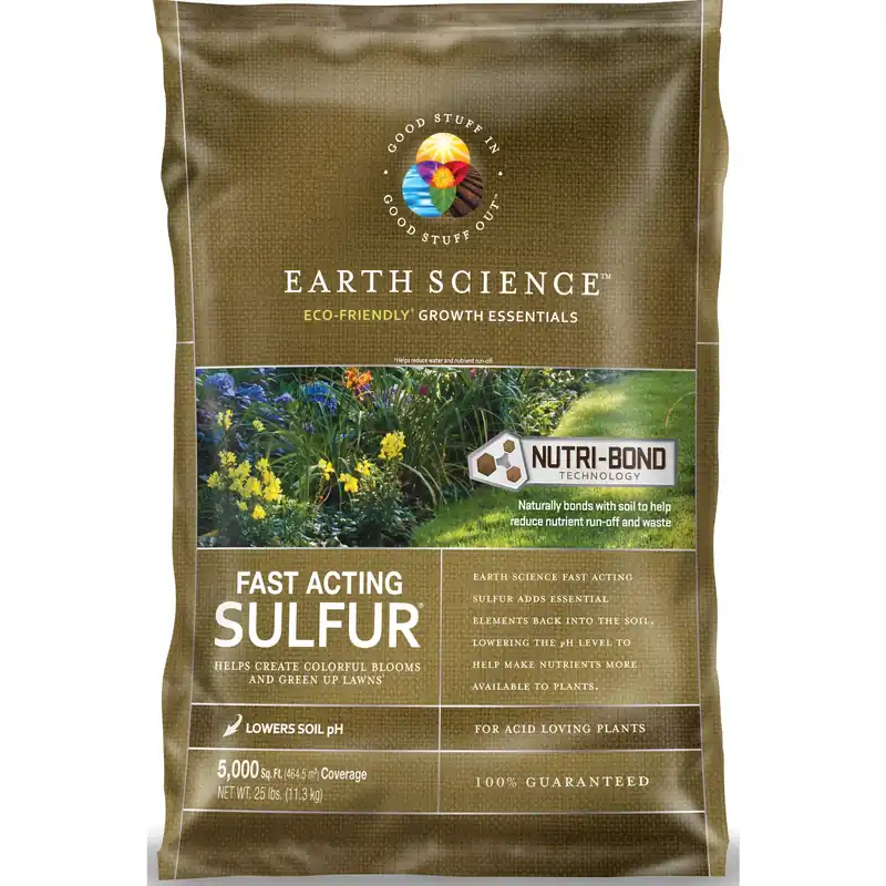 Fast Acting Sulfur For Lawns & Plants, 25 Lbs., Covers 5,000 Sq. Ft.