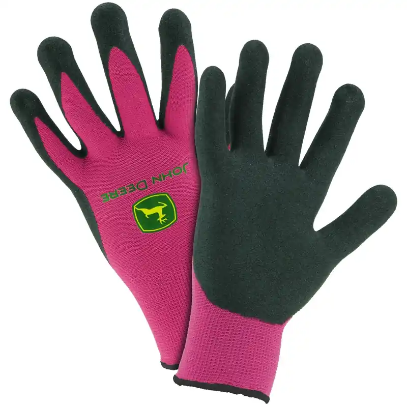 Women‘s Nitrile Coated Gloves - One Size Fits Most - Pink & Black