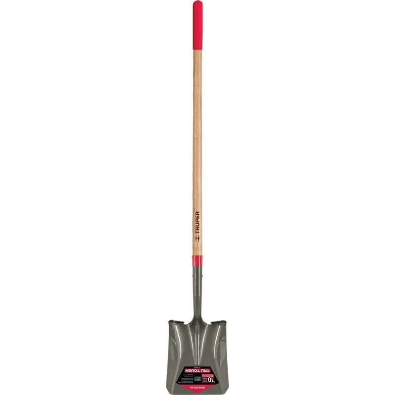 Tru Tough 48 Inch Wood Handle Square Point Shovel With Steel Blade