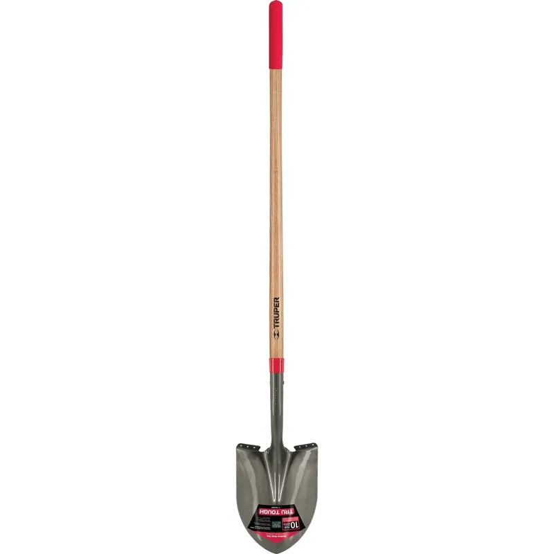 Tru Tough 48 In. Wood Handle Round Point Shovel With Steel Blade