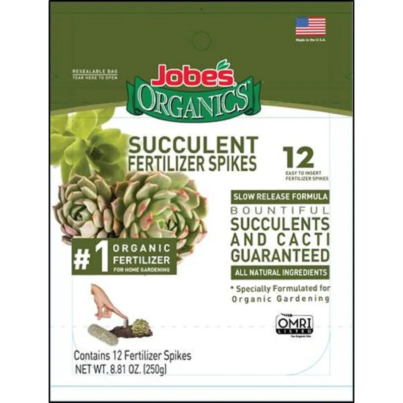 Jobe‘s Organic Succulents 2-8-8 Plant Fertilizer 12 Pk