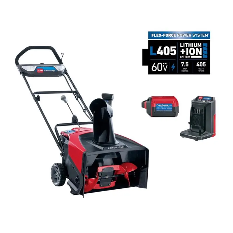 60-Volt Power Clear Cordless Snow Blower, 21 In. Swath, 7.5Ah Battery