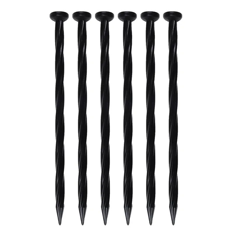 EasyFlex 8 In. L X 0.5 In. H Plastic Black Anchoring Spike