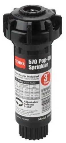 53818 3-inch Pop-up Sprinkler With Adjustable Nozzle For Efficient Watering