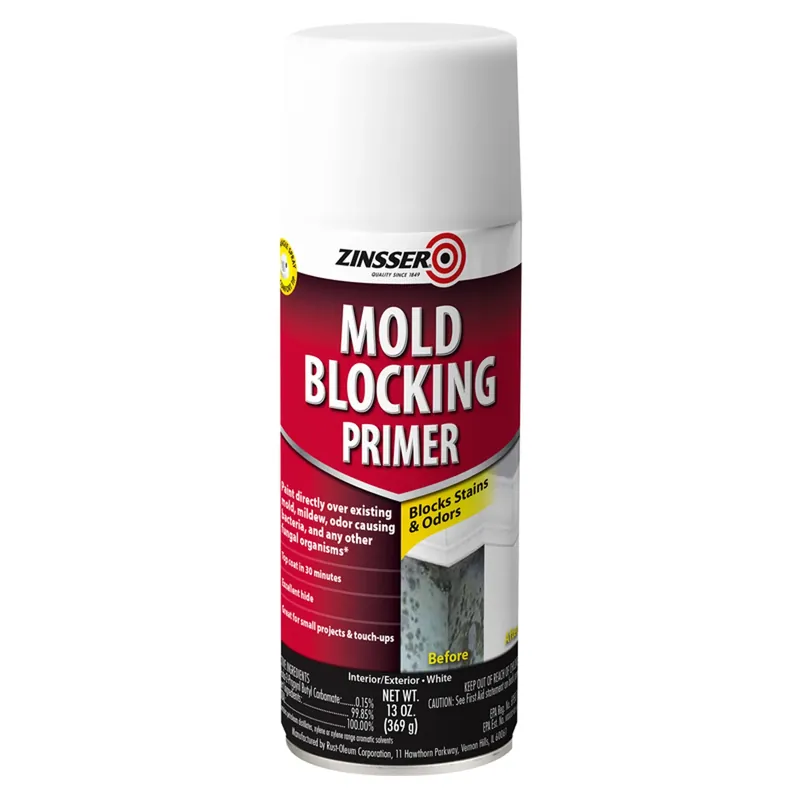 Zinsser Mold Blocking White Water-Based Alkyd Spray Primer 13 Oz