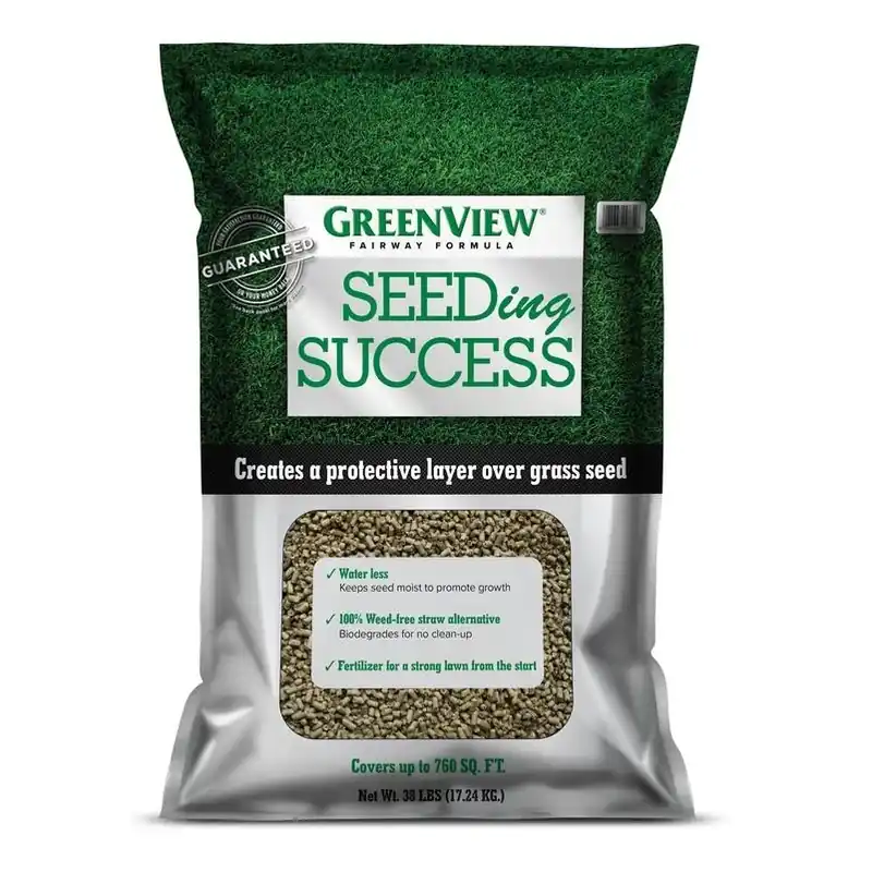 GreenView Seeding Success All‑Grass Sun & Shade Seed Mulch – 38 lb