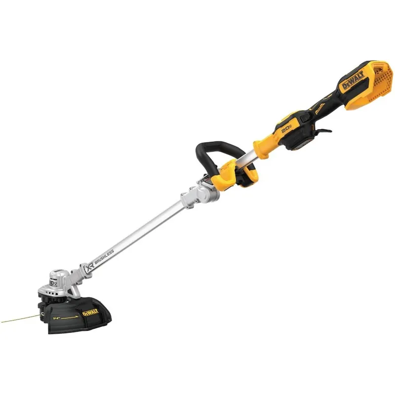 DEWALT 20V Brushless Fold‑Flat String Trimmer – Tool‑Only
