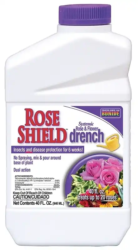 Rose Shield Systemic Drench, Provides Insect & Disease Protection, 40 Oz.