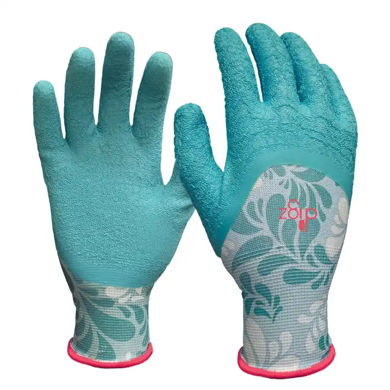 Digz Women‘s Indoor/Outdoor Gardening Gloves Blue L 1 PK