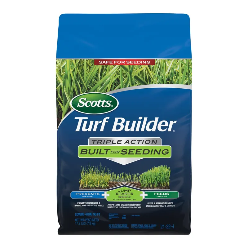 Turf Builder Triple Action Built For Seeding, 17.2 Lbs., Covers 4,000-Sq. Ft.
