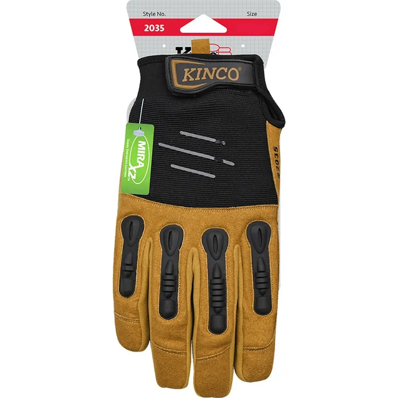 Foreman Gloves, Black/Tan, Men‘s M