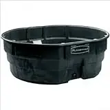 150 Gallon Black Stock Tank For Livestock And Water Storage