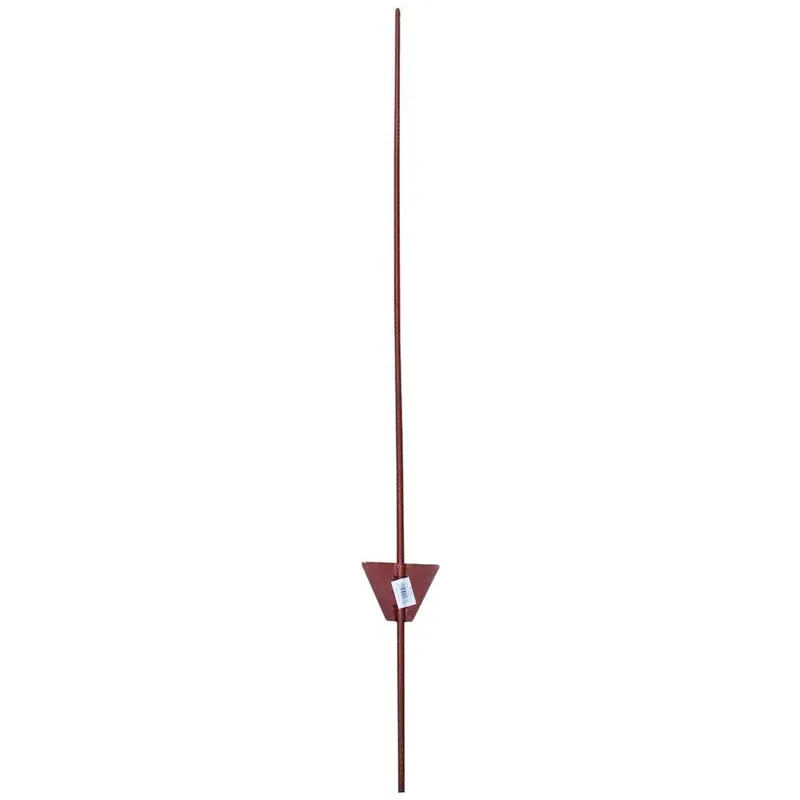 Electric Fence Post 3/8" X 48" Galvanized Steel Red