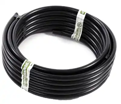 Water Supply Tubing, Black Polyethylene, 1/2-In. X 50 Ft.