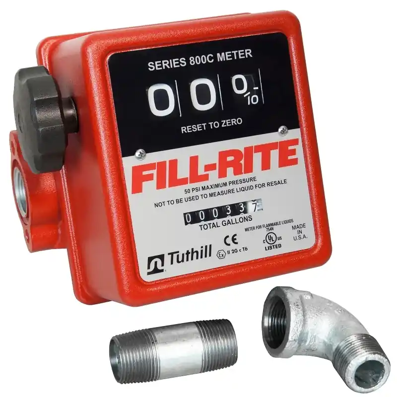 3-Digit Mechanical Fuel Transfer Meter, 5-20 GPM
