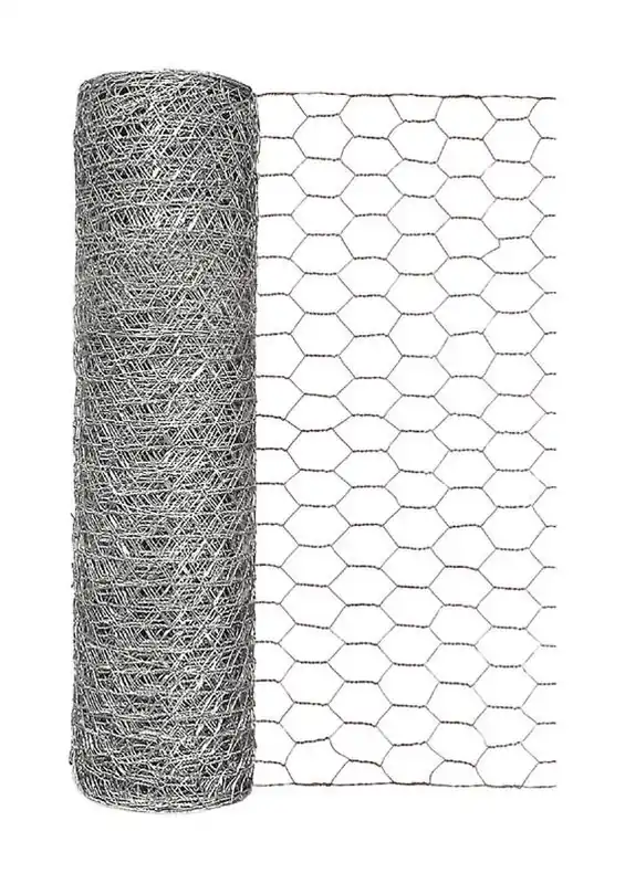 Galvanized Poultry Netting, 1-In. Mesh, 18-In. X 50-Ft.