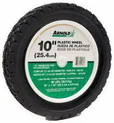 10 In. X 1.75 In. Lightweight Offset Hub Wheel With Nylon Bearing