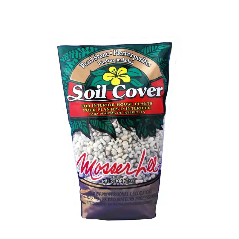 White Pearl Stone Soil Cover 5 Lb Decorative Rock For Plants