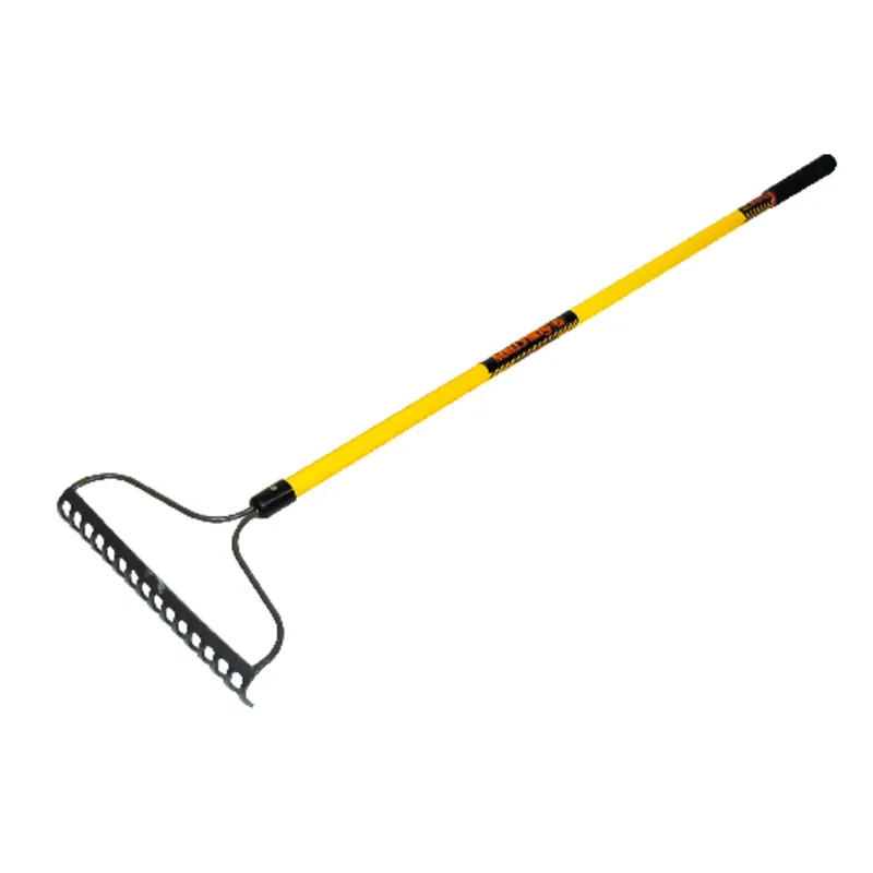 Structron Bow Rake, 16-Tine, 60-In. Fiberglass Handle