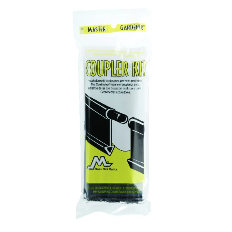 Master Mark Pro 3 In. L X 8 In. H Plastic Black Edging Coupler Kit