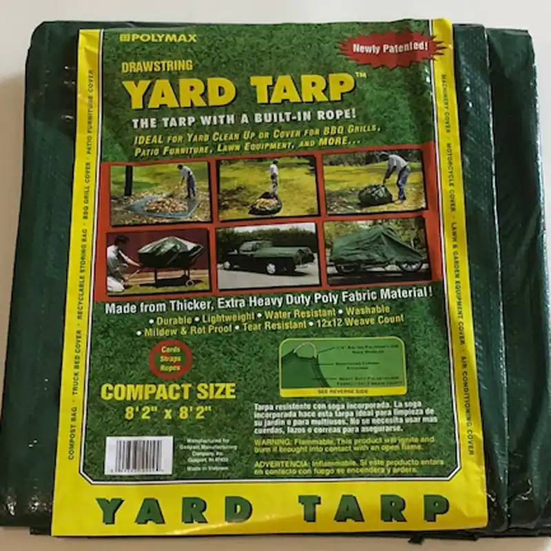 8.13 Ft W X 8.13 Ft L Heavy Duty Polyethylene Yard Tarp Green