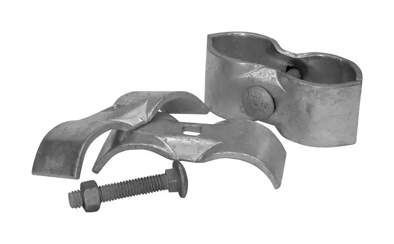 YARDLINK Silver Fence Panel Clamp Set