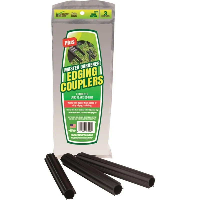Master Mark Plus 4 In. H Plastic Black Edging Coupler Kit
