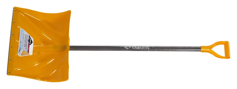 Alpine Poly Snow Shovel With Wood Handle, 18 In.