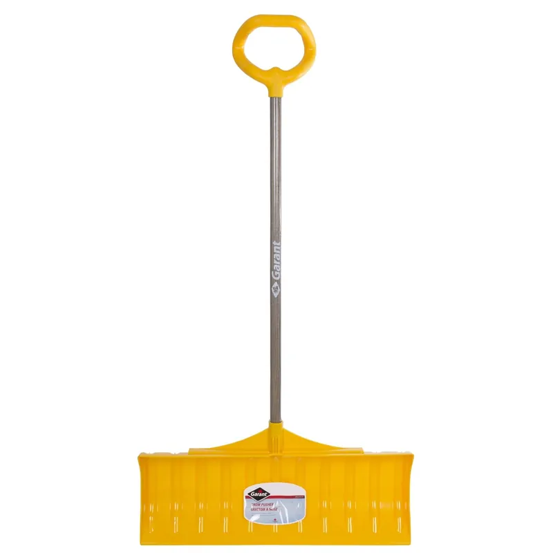 80607 Alpine 30 In. Poly Snow Pusher With 47 In. Stained Ash D-grip Handle