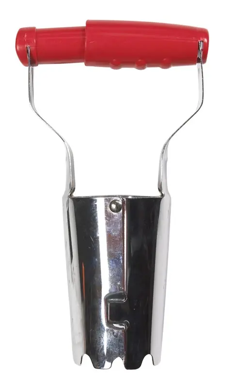 9 In. Steel Adjustable Bulb Planter With Poly Handle