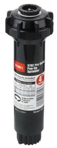 53814 4-inch Pop-up Sprinkler With Adjustable Nozzle For Efficient Watering