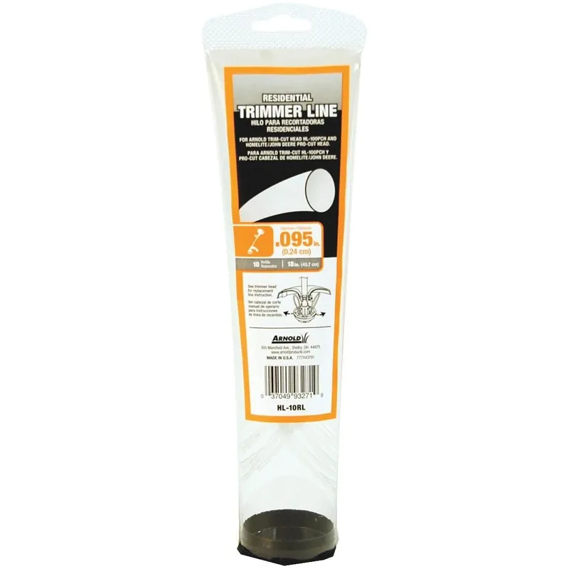 Arnold Residential Grade 0.095 In. D X 15 In. L Trimmer Line