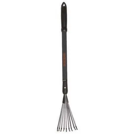 Bd1544 Telescopic Fan Rake - Adjustable Length For Easy Yard Cleanup