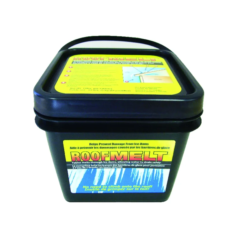 Roof Melt Calcium Chloride Tablet Ice Melt 14 Lb