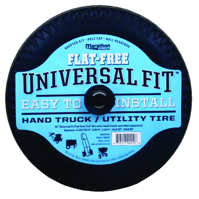 Marathon Universal Fit 4 In. D X 10.3 In. D 300 Lb. Cap. Offset Hand Truck Tire Polyurethane 1 Pk