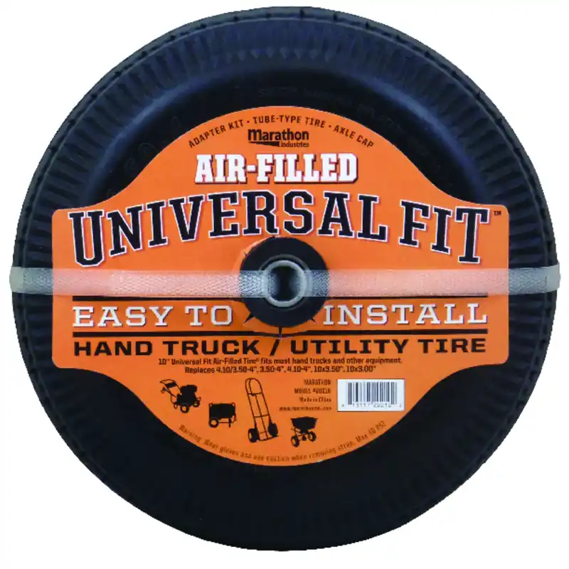 Marathon Universal Fit 4 In. D X 10 In. D 300 Lb. Cap. Offset Hand Truck Tire Rubber 1 Pk