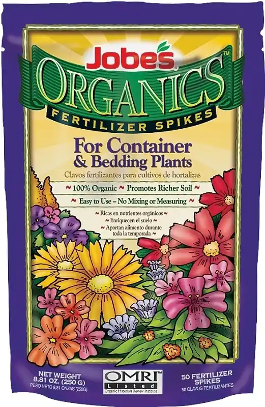 Jobe‘s Organics Organic Spikes Container & Bedding Plant Food 0.55 Lb
