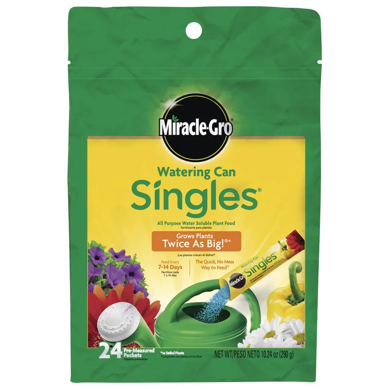 Miracle-Gro Watering Can Singles Powder Plant Food 24 Pk