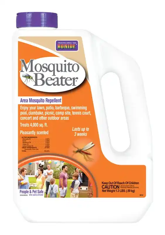 Mosquito Beater Area Mosquito Repellent Pellets For Outdoors, People & Pet Safe, 1.3 Lb. Ready-to-Use